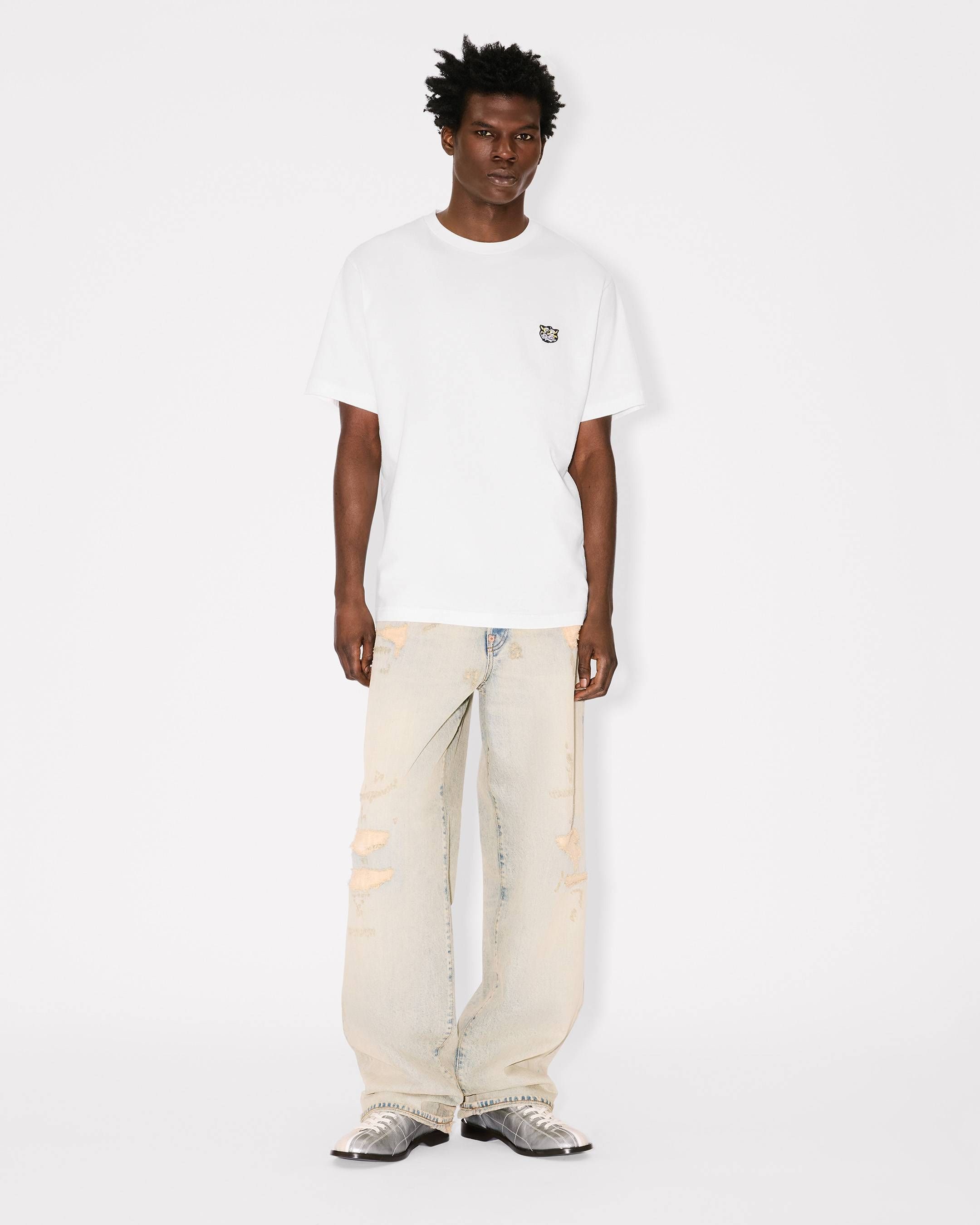 Áo thun cotton thêu KENZO Wild Tiger