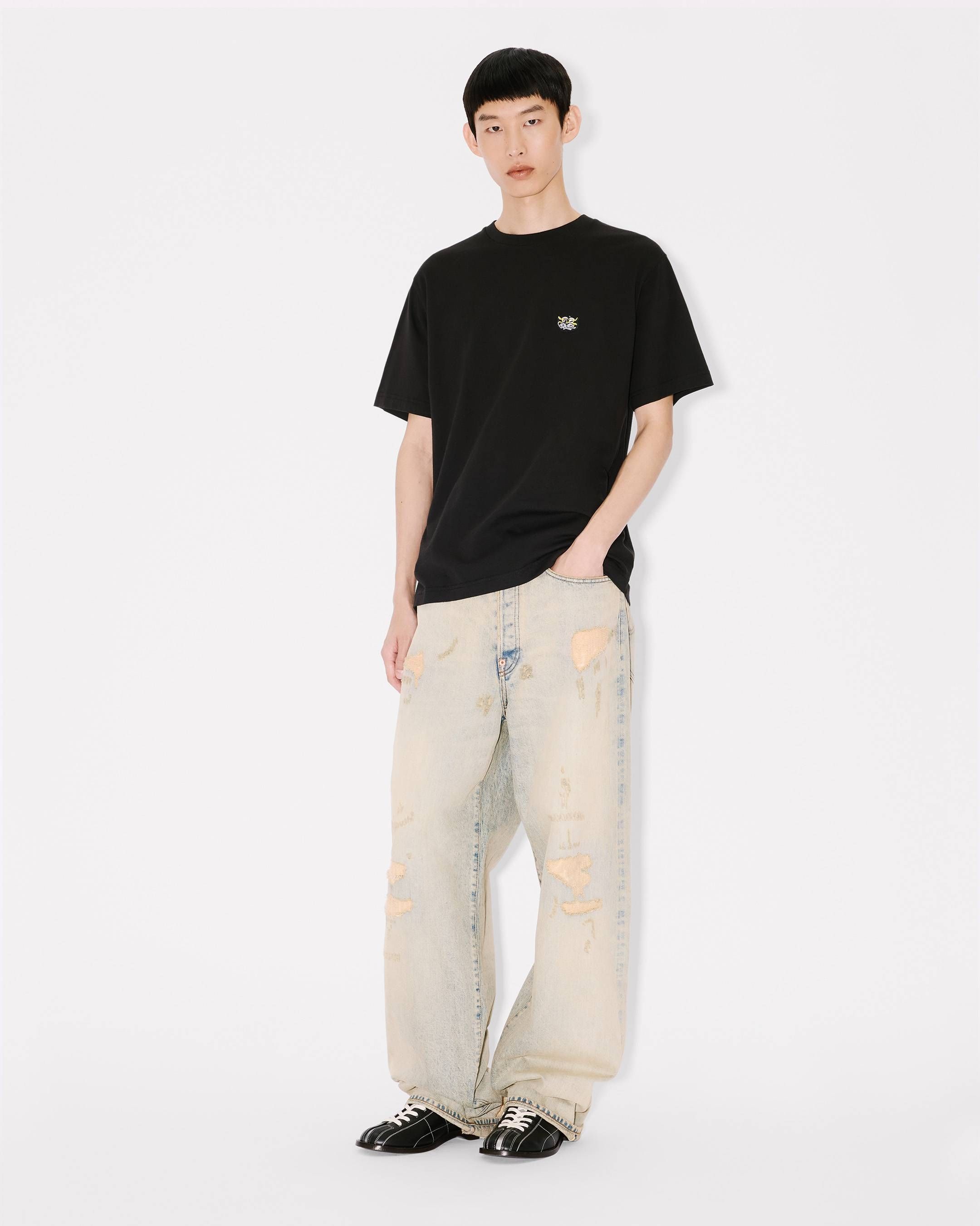 Áo thun cotton thêu KENZO Wild Tiger