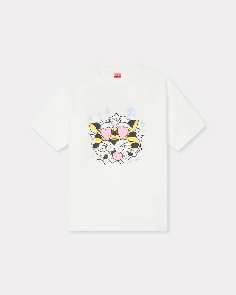 Kenzo - Áo thun cotton oversized KENZO Wild Tiger