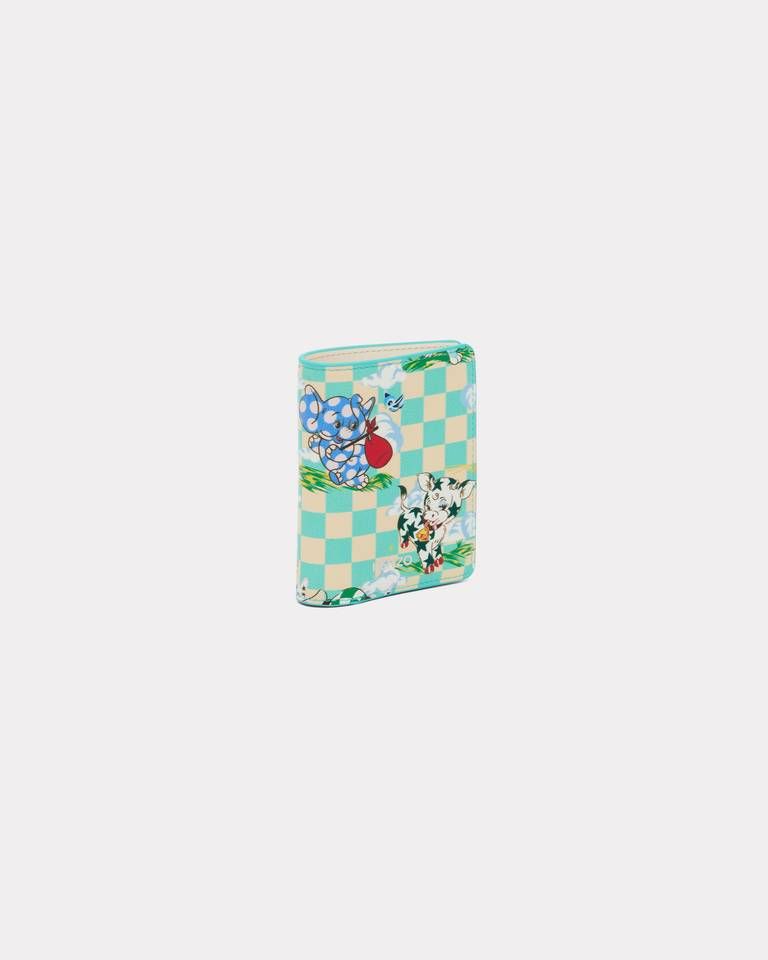 Ví da gập mini KENZO Cartoon