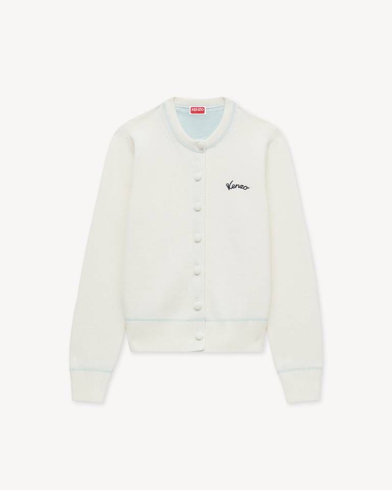 Áo cardigan thêu KENZO Varsity cotton pha len