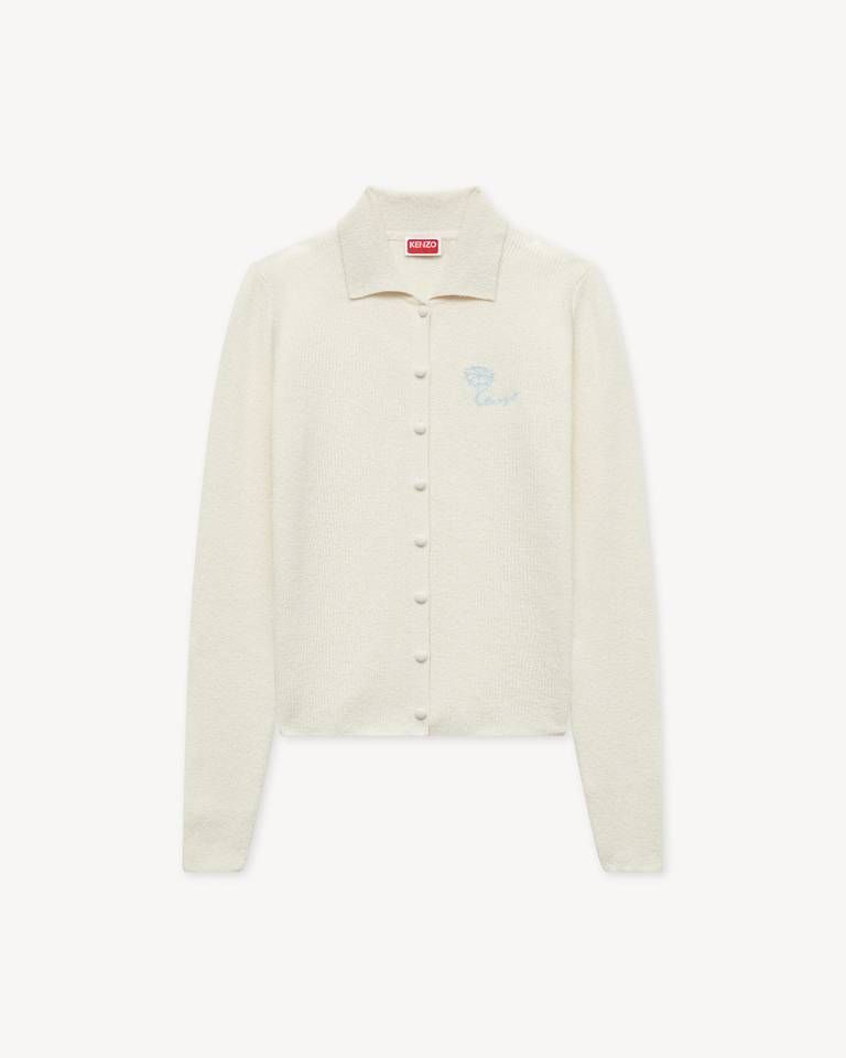 Kenzo - Áo khoác cardigan cotton thêu KENZO Tulip