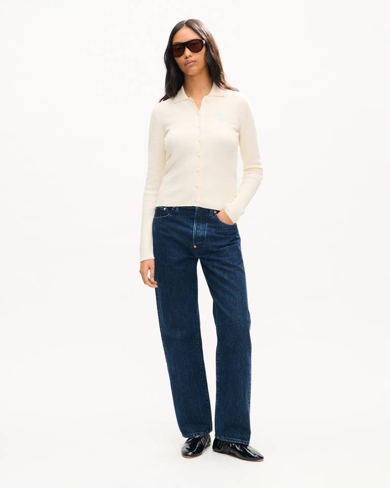 Kenzo - Áo khoác cardigan cotton thêu KENZO Tulip