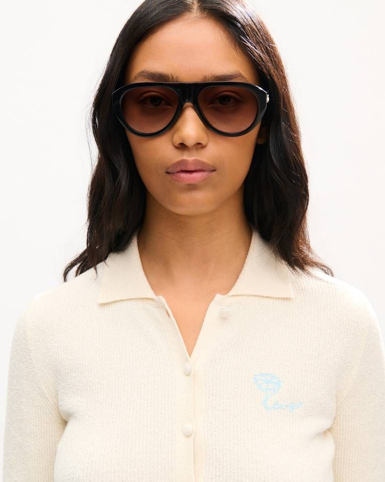 Kenzo - Áo khoác cardigan cotton thêu KENZO Tulip