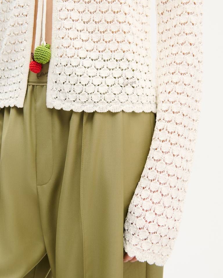 Kenzo - Áo khoác cardigan móc len KENZO Apple Pop