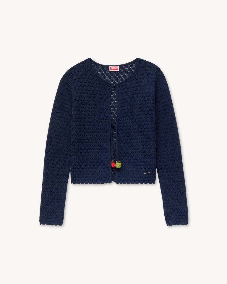 Áo khoác cardigan móc len KENZO Apple Pop