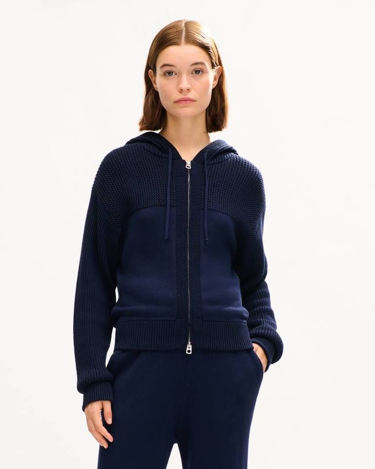 Áo hoodie dệt kim cotton len KENZO Signature
