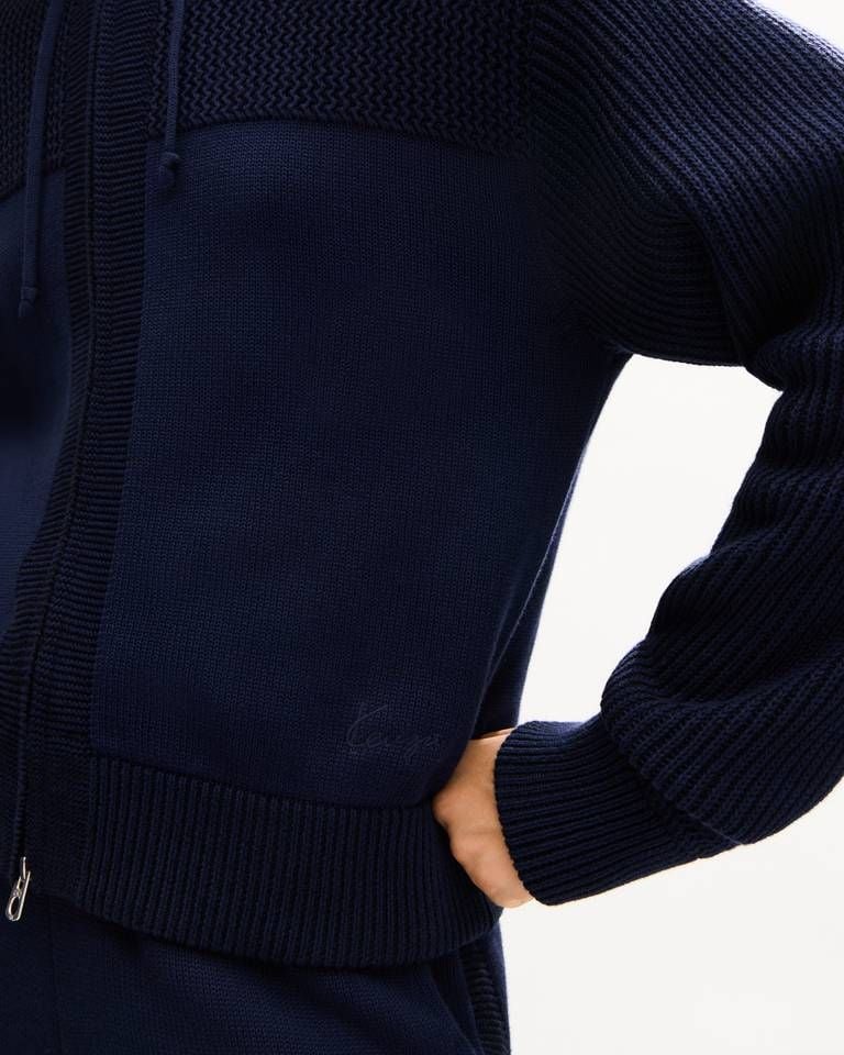 Áo hoodie dệt kim cotton len KENZO Signature