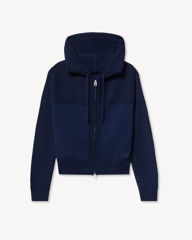 Áo hoodie dệt kim cotton len KENZO Signature