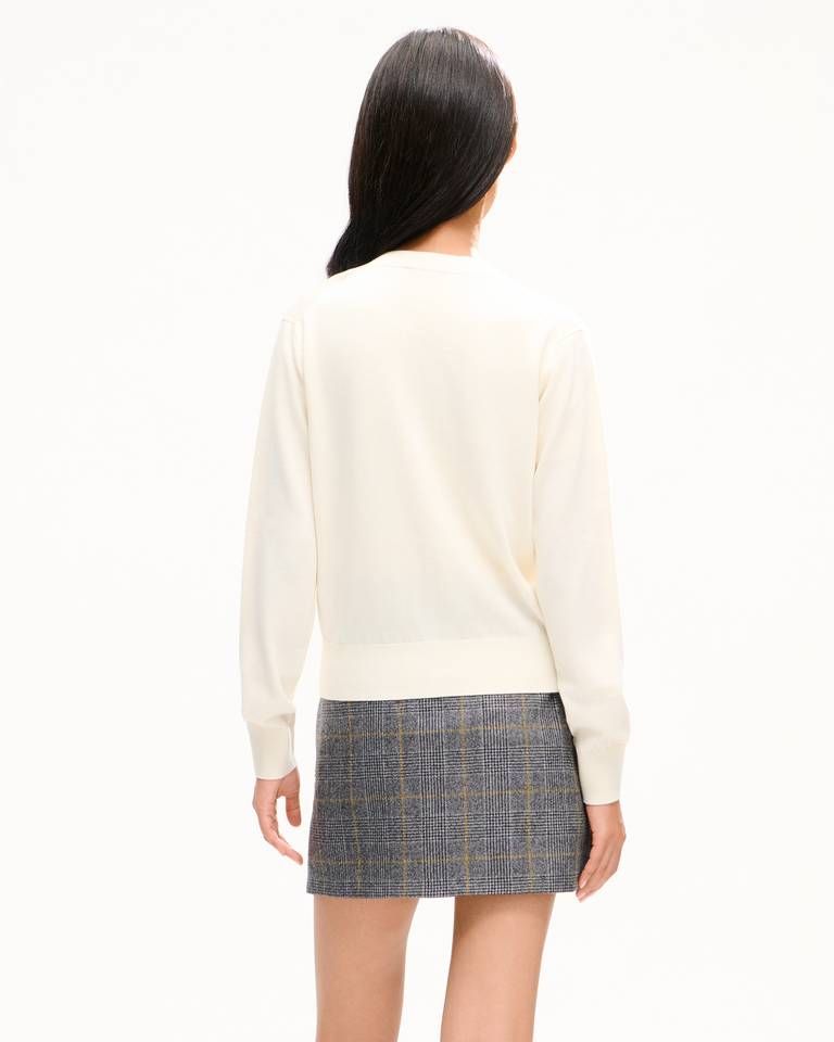 Kenzo - Áo cardigan KENZO Wildflower len pha lụa