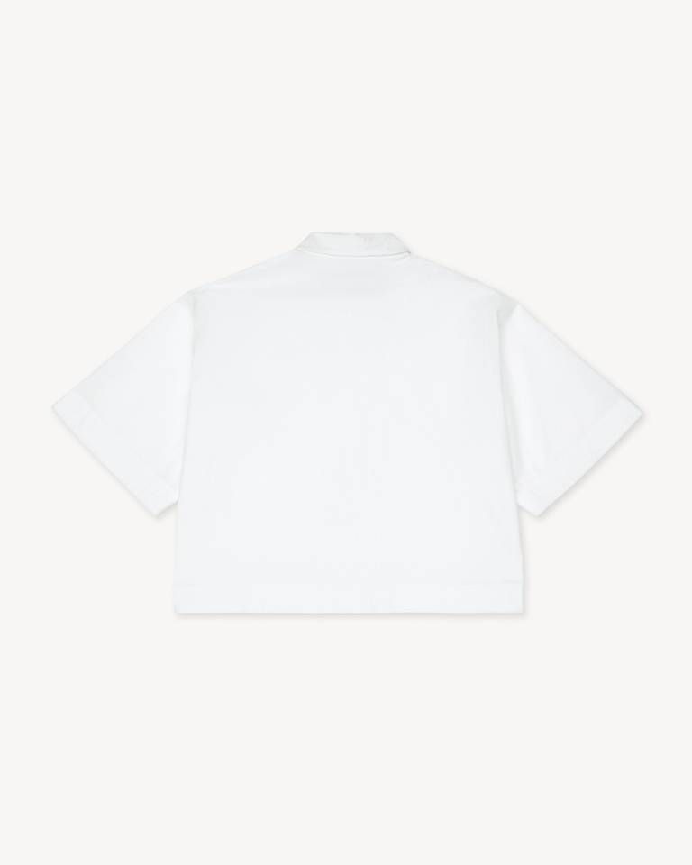 Kenzo - Áo sơ mi ngắn tay KENZO Signature vải cotton poplin