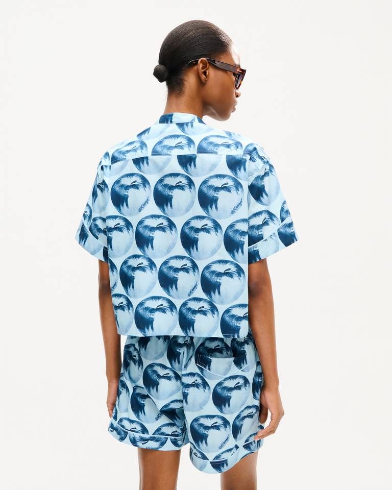 Kenzo - Áo sơ mi ngắn tay KENZO Apple Pop chất liệu cotton