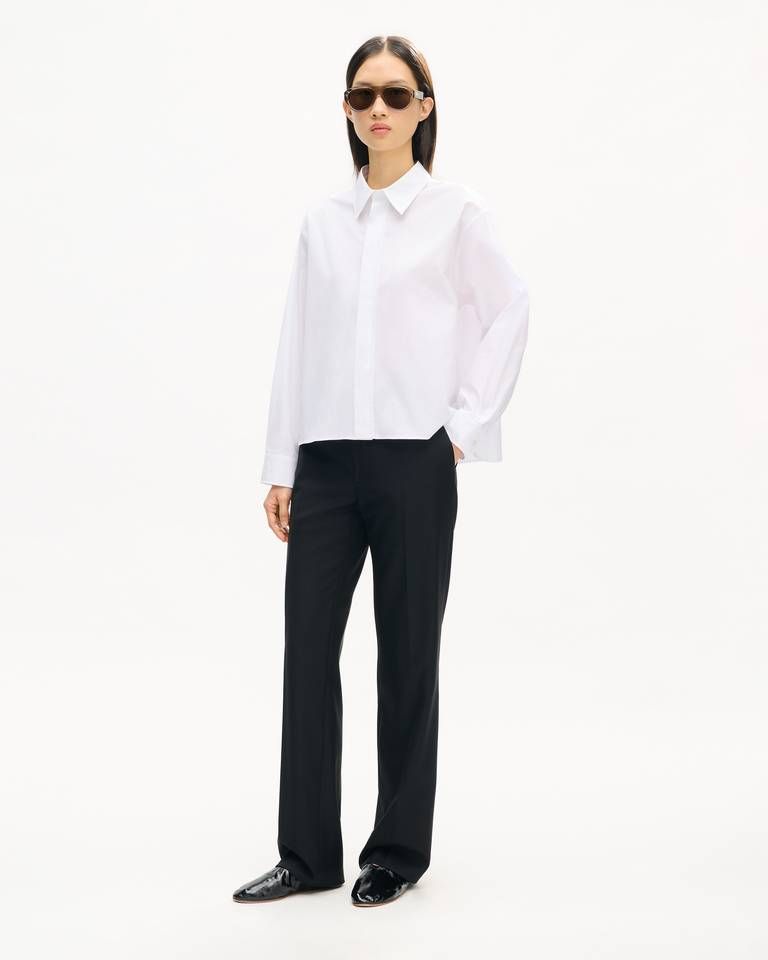 Kenzo - Áo sơ mi KENZO vải cotton poplin