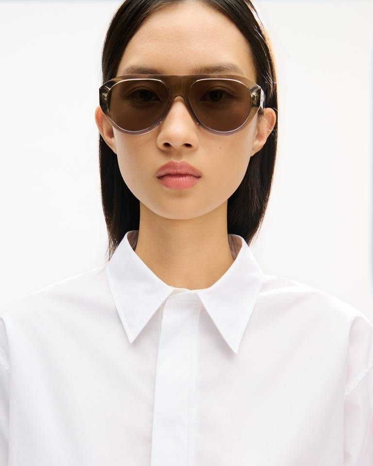Kenzo - Áo sơ mi KENZO vải cotton poplin