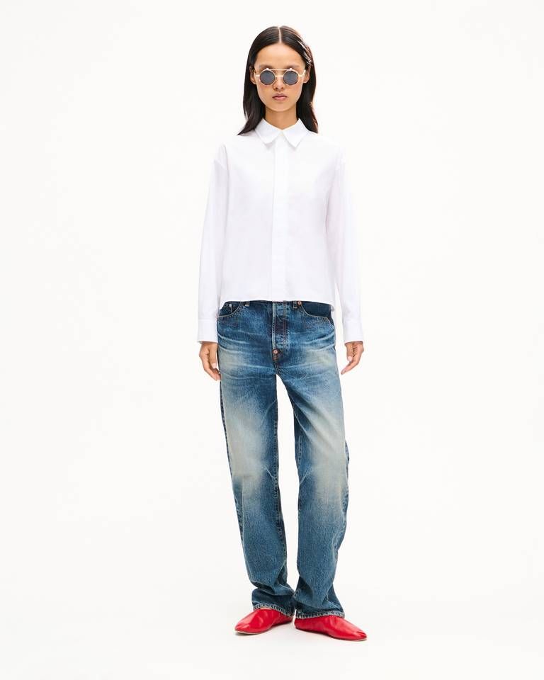 Quần jeans KENZO denim Nhật Bản ống đứng