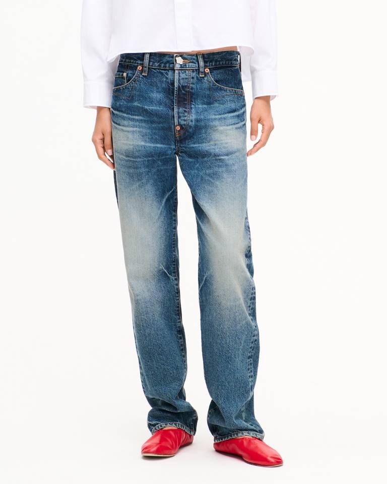 Quần jeans KENZO denim Nhật Bản ống đứng