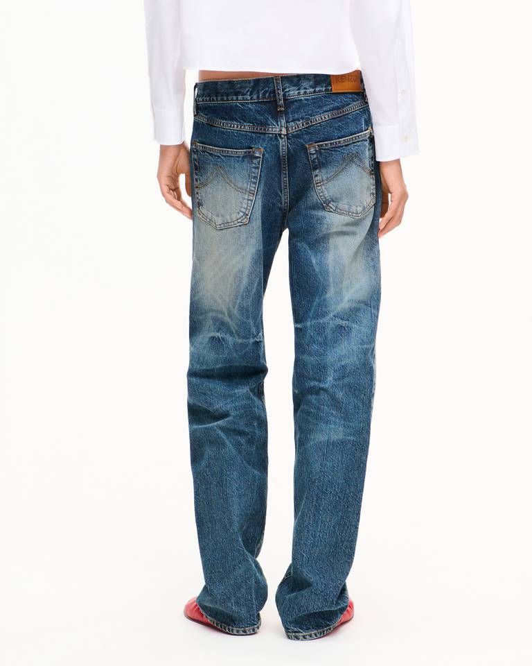 Quần jeans KENZO denim Nhật Bản ống đứng