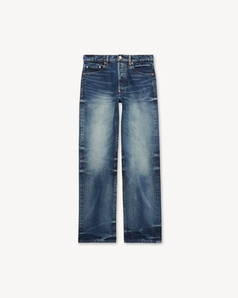 Kenzo - Quần ống đứng KENZO Tulip vải denim Nhật Bản