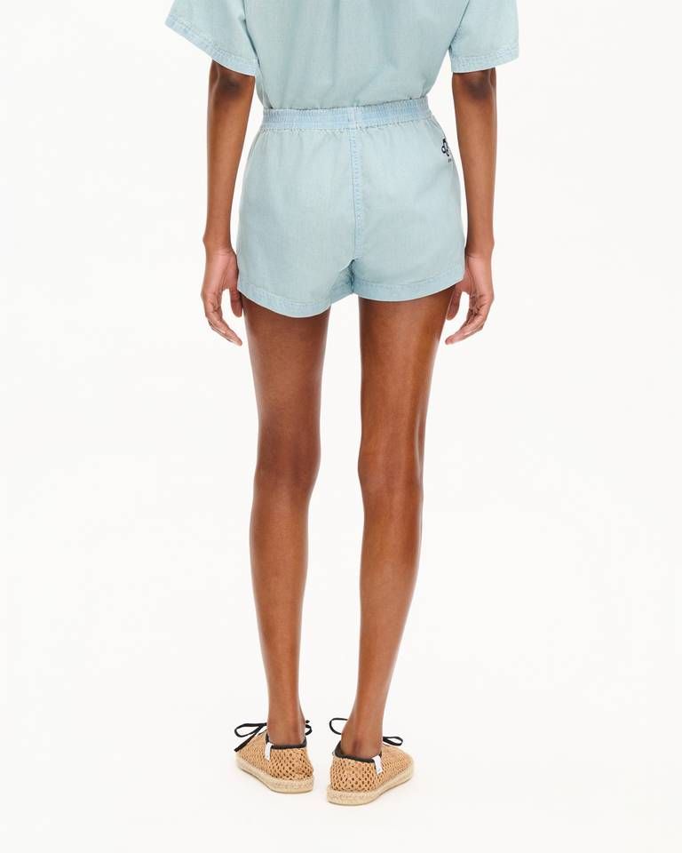 Kenzo - Quần short KENZO Sounds bằng vải chambray đã qua xử lý