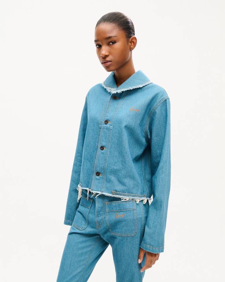 Kenzo - Áo khoác công sở KENZO vải denim Nhật Bản