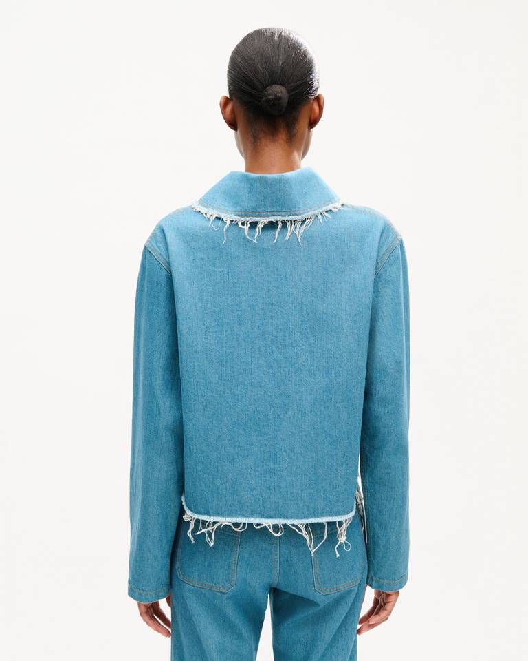 Kenzo - Áo khoác công sở KENZO vải denim Nhật Bản