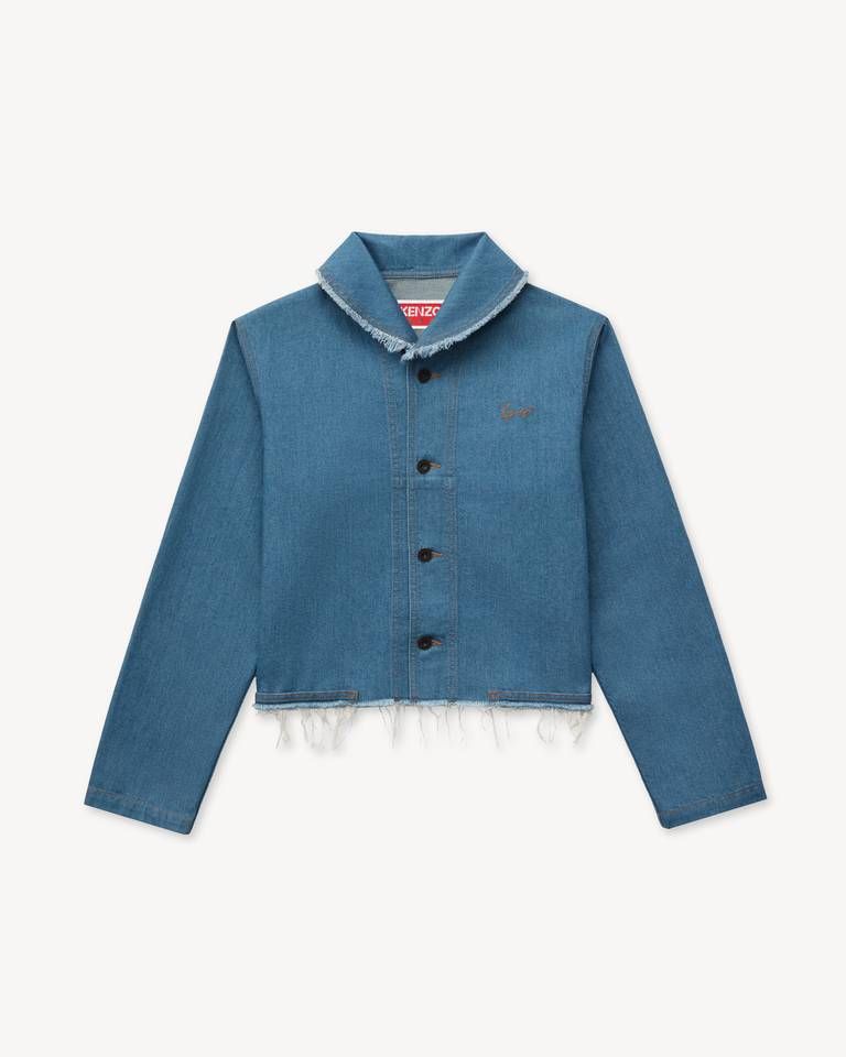 Áo khoác công sở KENZO vải denim Nhật Bản