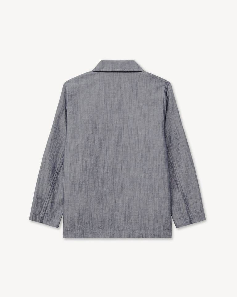 Kenzo - Áo khoác công sở KENZO Tulip chất liệu denim pha lanh đã qua xử lý