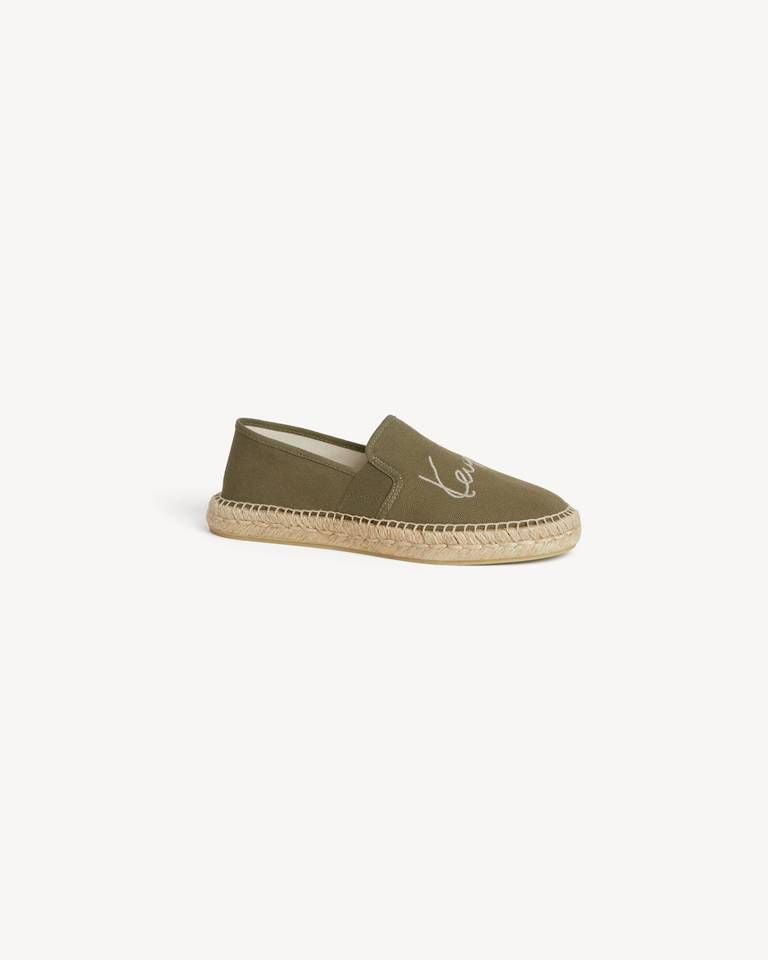 Giày espadrilles KENZO Signature vải canvas