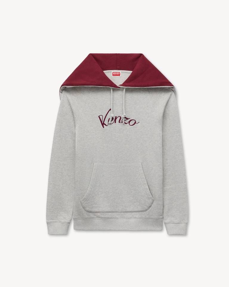Kenzo - Áo hoodie ôm sát KENZO Varsity thêu họa tiết, chất liệu cotton