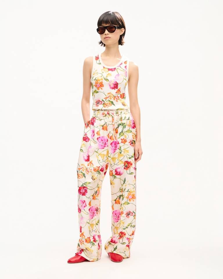 Quần pyjama lụa KENZO Wildflower