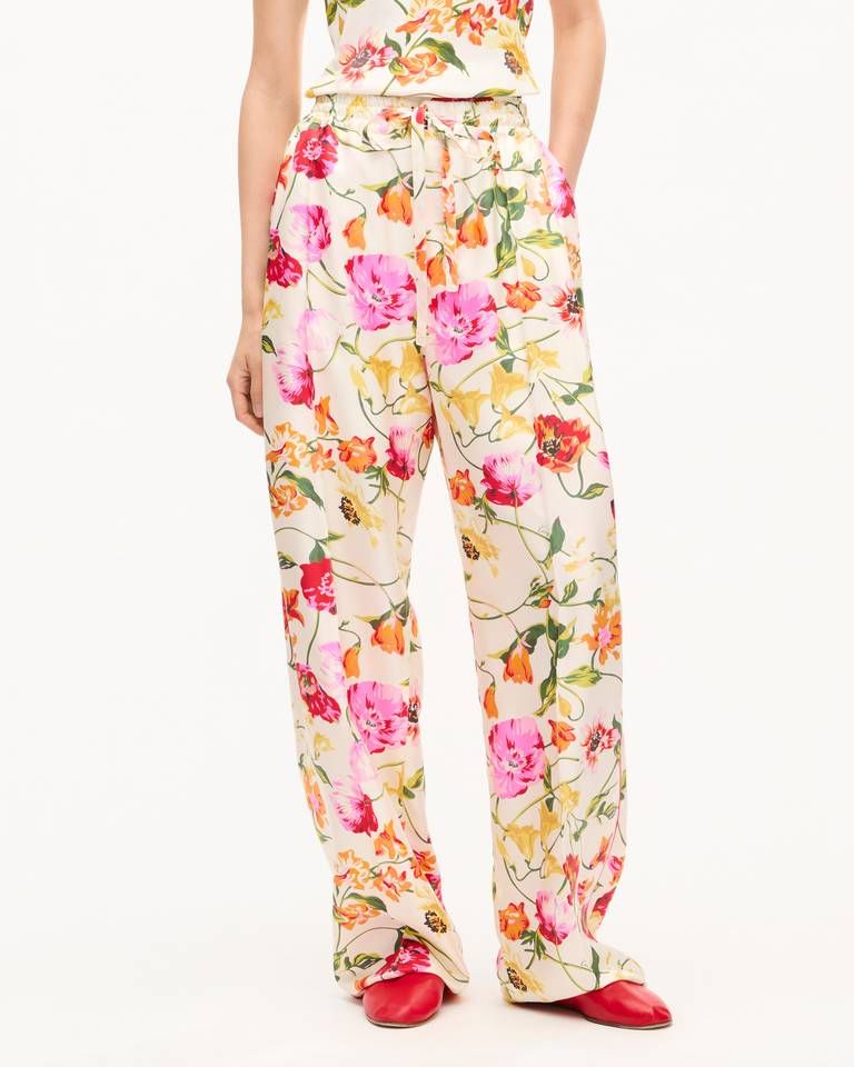 Quần pyjama lụa KENZO Wildflower