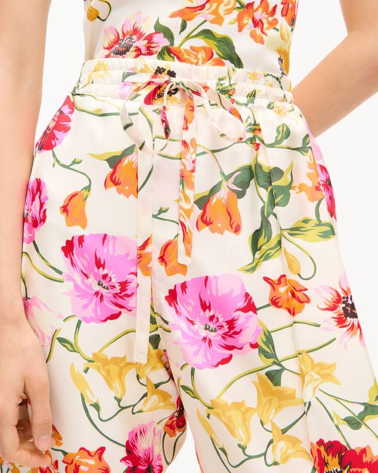 Quần pyjama lụa KENZO Wildflower