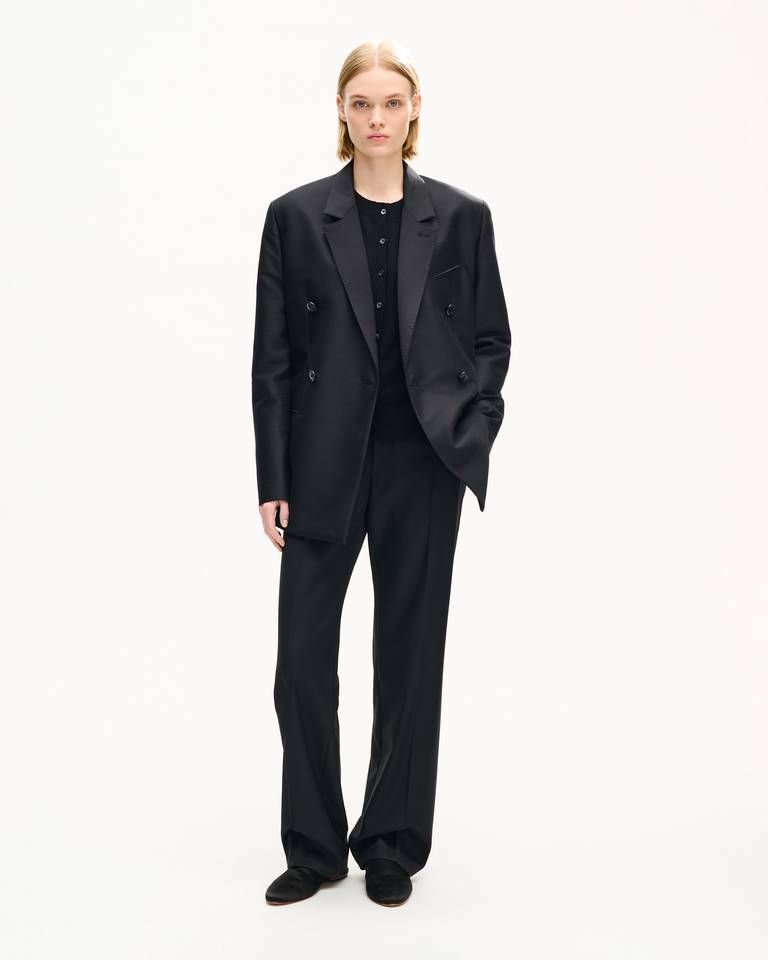 Kenzo - Quần ống suông KENZO vải len nguyên chất