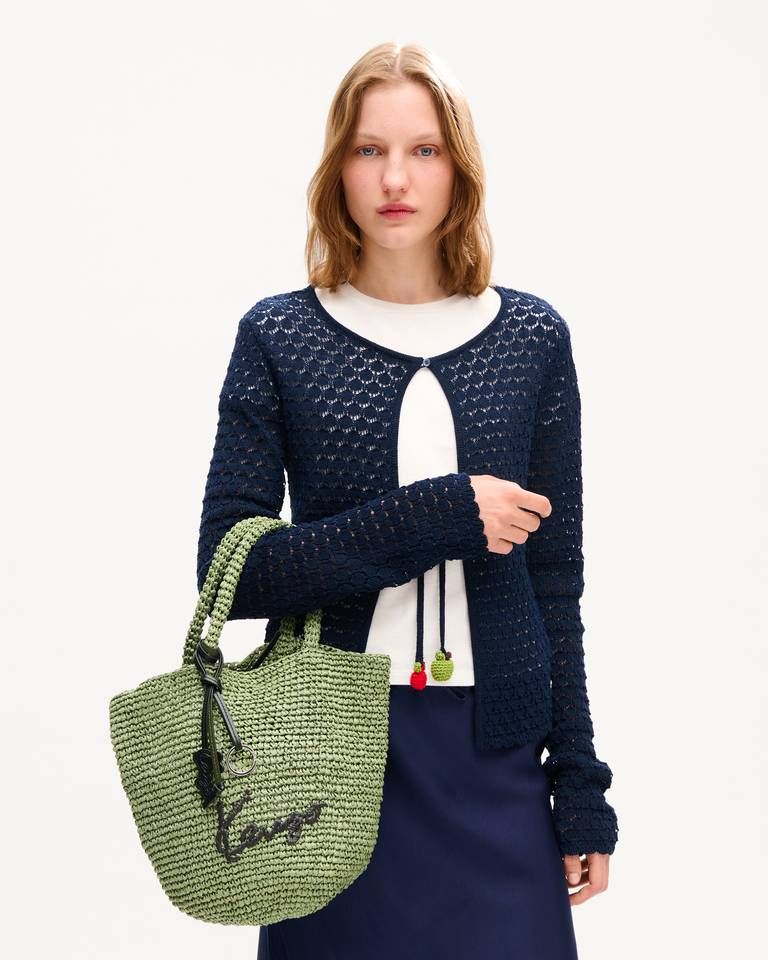 Giỏ nhỏ raffia KENZO