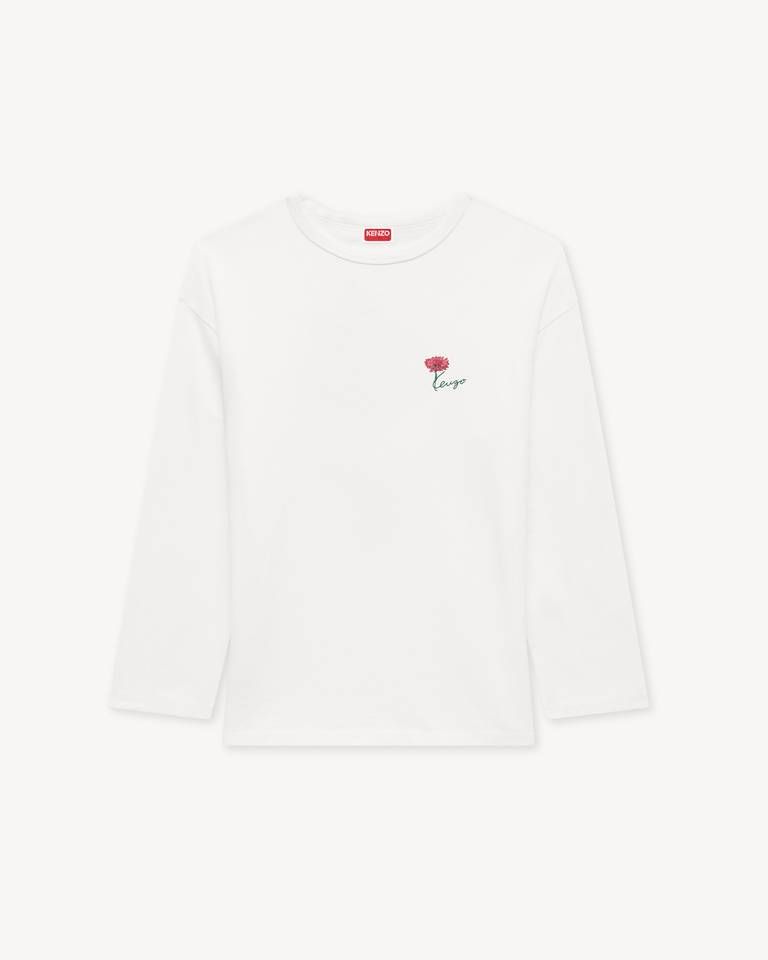 Kenzo - Áo thun dài tay cotton dáng rộng KENZO Tulip
