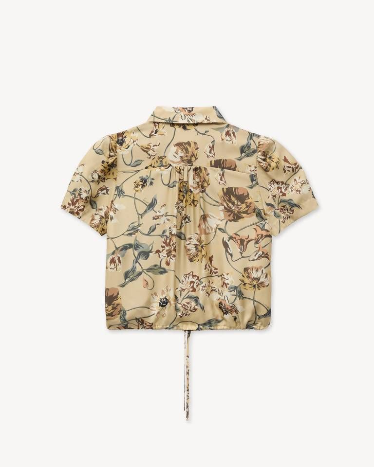 Kenzo - Áo blouse tay phồng lụa KENZO Wildflower