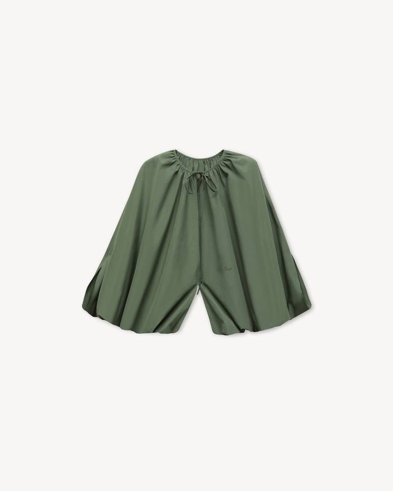 Áo blouse poplin xếp ly KENZO oversized