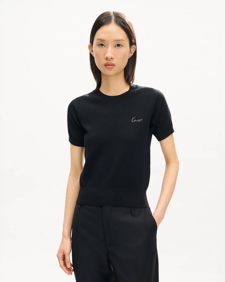 Áo kiểu KENZO Signature len merino