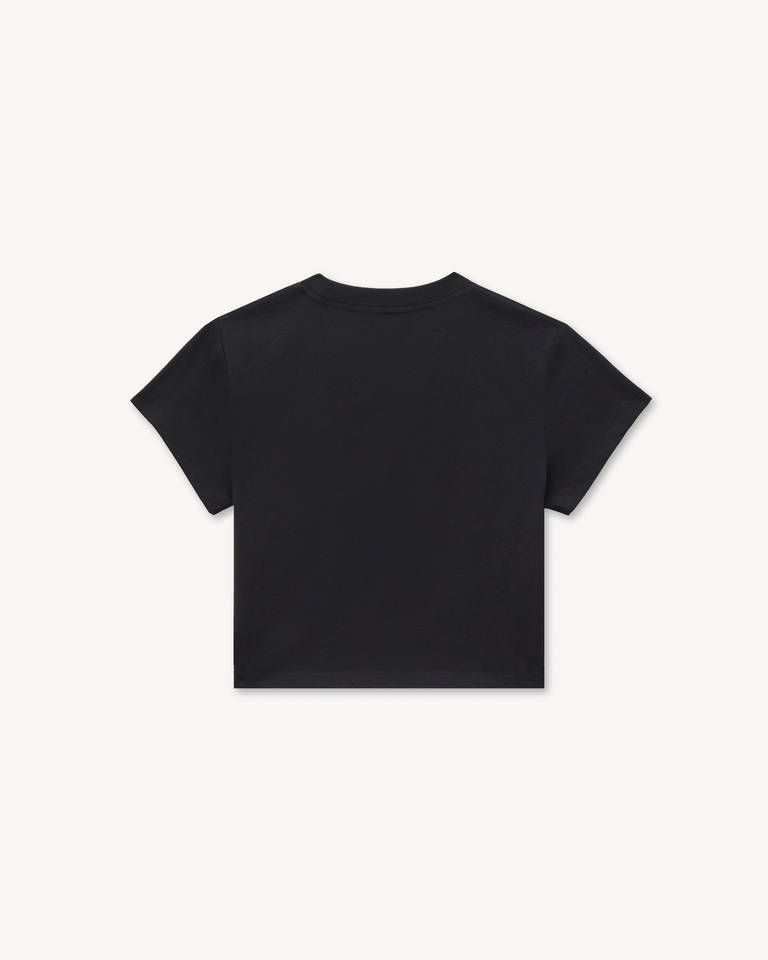 Áo thun croptop KENZO Signature thêu chữ ký, chất liệu cotton.