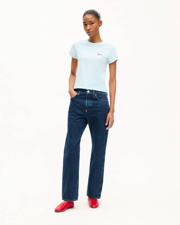 Kenzo - Áo thun thêu KENZO Signature cotton