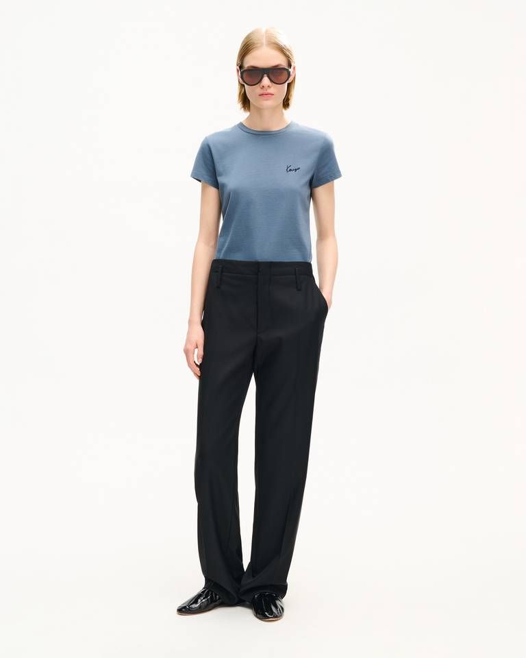 Kenzo - Áo thun thêu KENZO Signature cotton