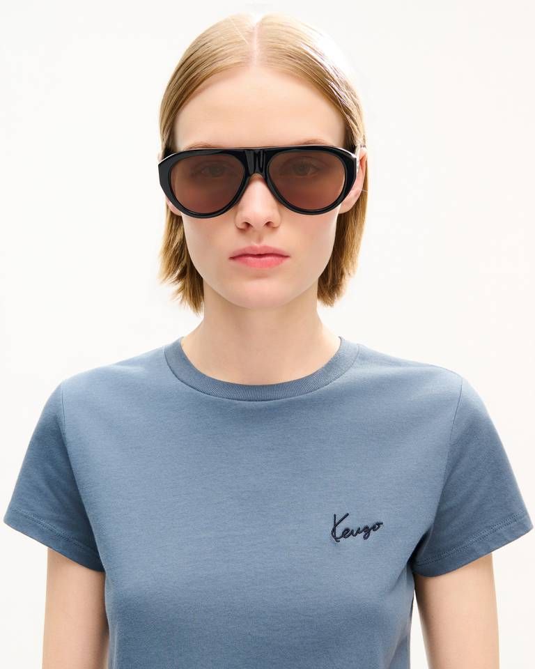 Kenzo - Áo thun thêu KENZO Signature cotton