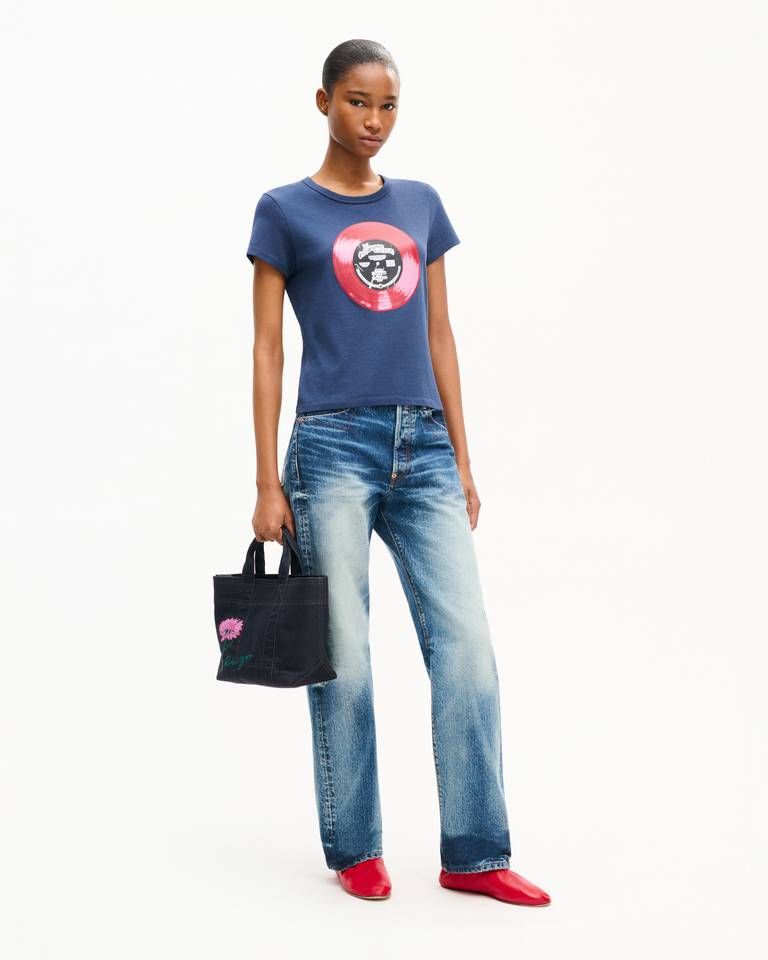 Kenzo - Áo thun cotton KENZO Sounds dáng ôm