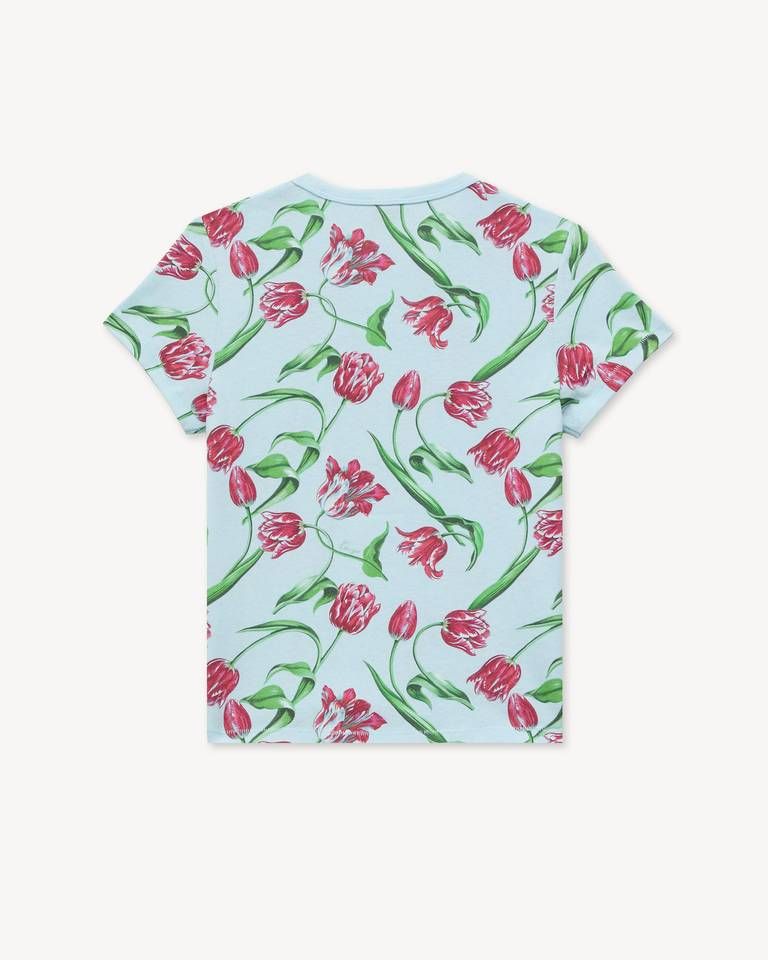 Kenzo - Áo thun cotton hoạ tiết KENZO Tulip toàn bộ áo