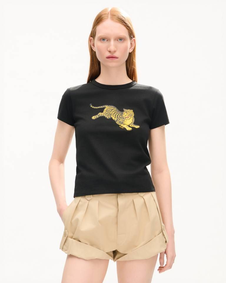 Kenzo - Áo thun KENZO Jumping Tiger vải cotton