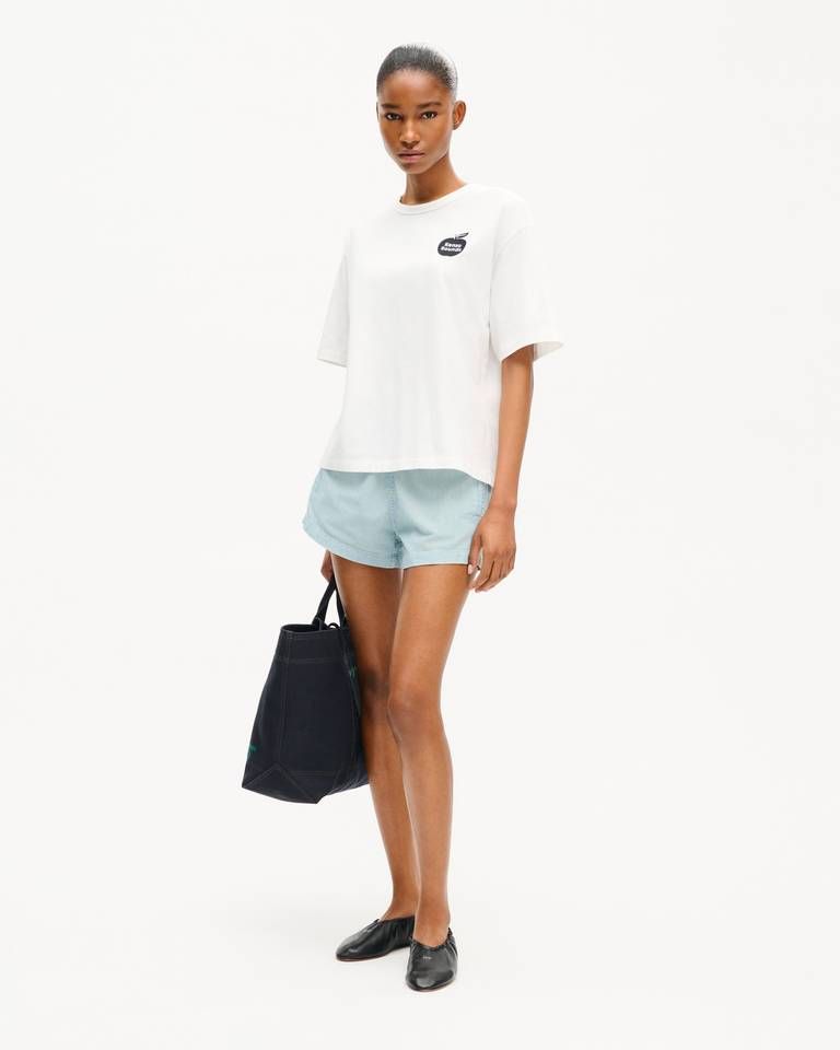 Áo thun dáng rộng thêu họa tiết KENZO Sounds vải cotton