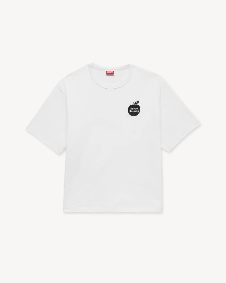 Áo thun dáng rộng thêu họa tiết KENZO Sounds vải cotton