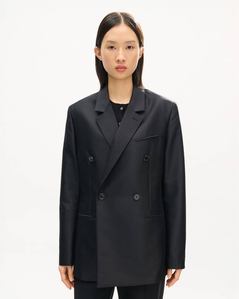 Kenzo - Áo blazer cổ ve nhọn KENZO làm từ len nguyên chất và lụa
