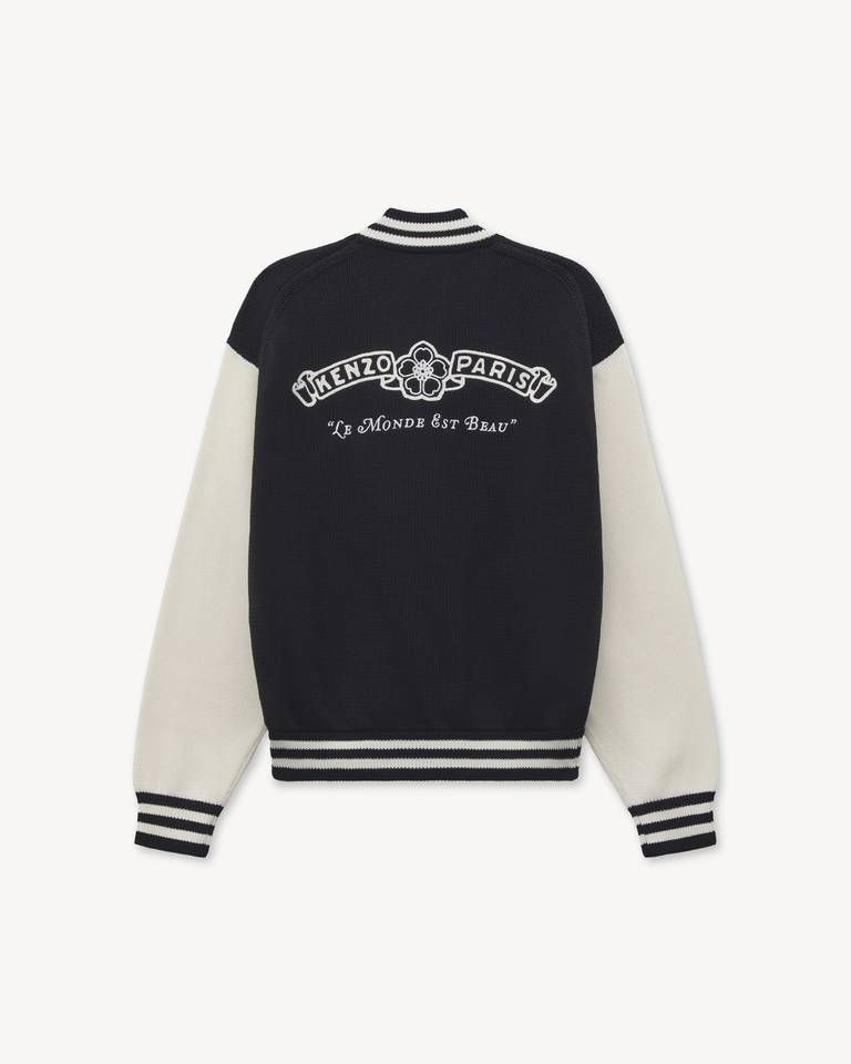 Kenzo - Áo khoác cardigan kiểu dáng thể thao KENZO Paris Emblem bằng chất liệu cotton pha.