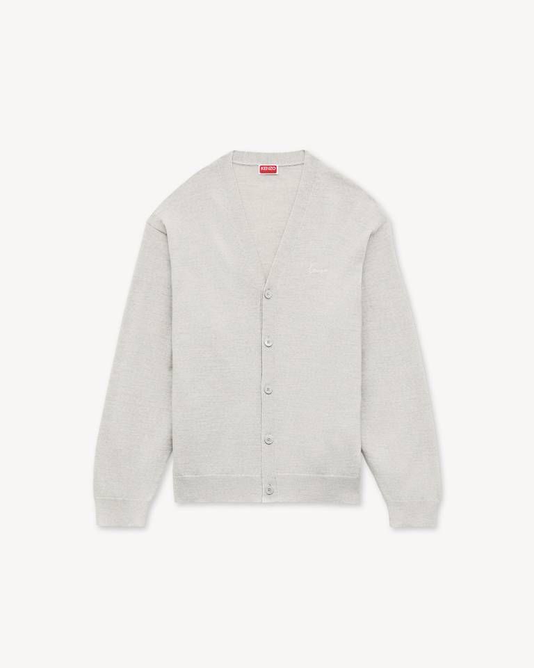Áo khoác cardigan thêu KENZO Signature vải len merino